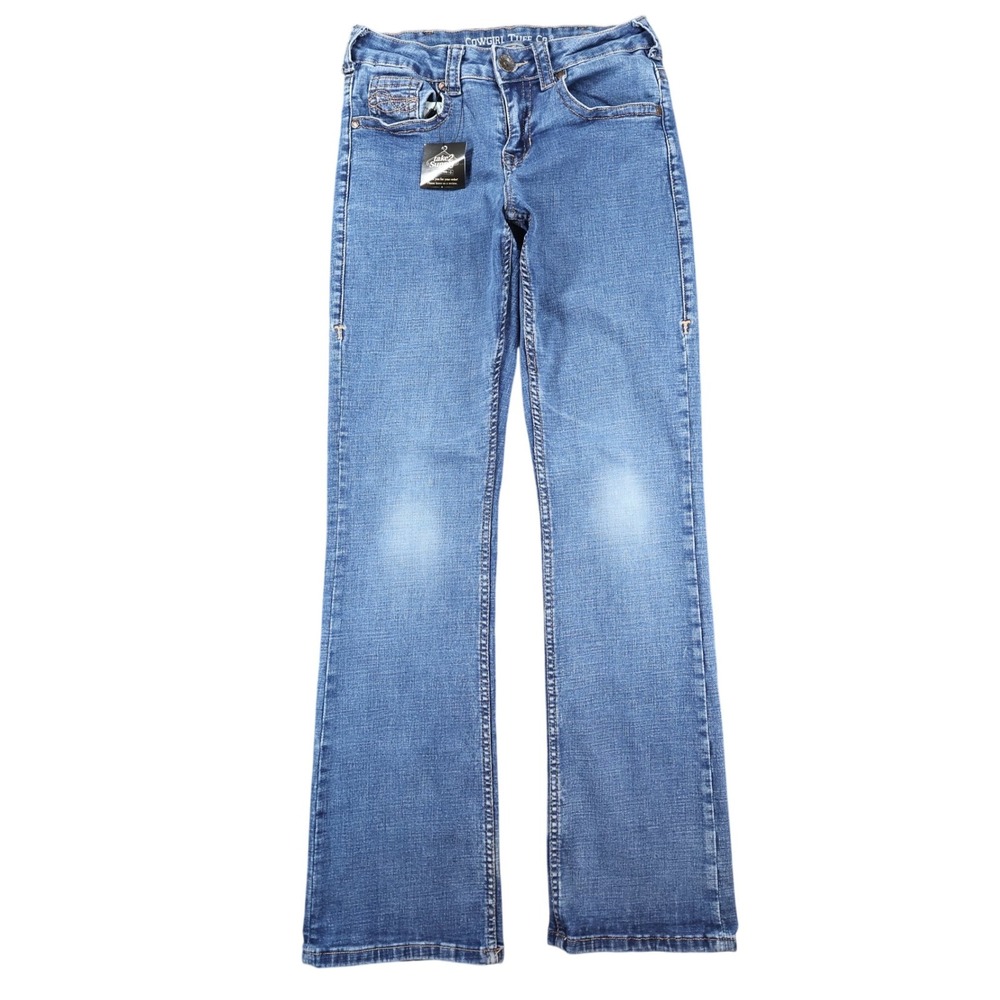 Cowgirl Tuff Co Jeans Womens 27 Blue Cotton Blend Bootcut Dimi Deluxe Western